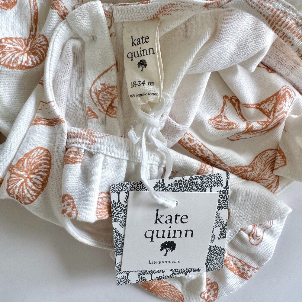 Kate Quinn Ruffle Dress | Mushroom Print | Organic Cotton | 18–24M | NWT (new wi - Picture 2 of 7